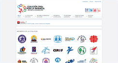 Desktop Screenshot of coalicioninfanciard.org